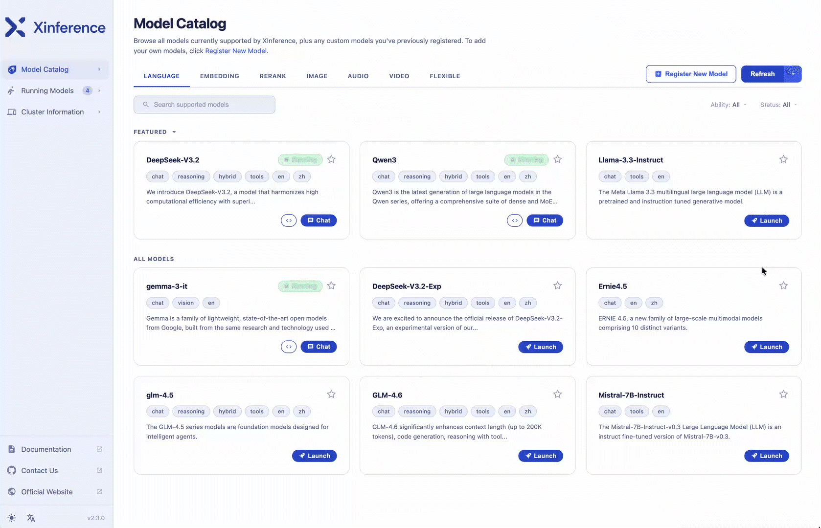 Xinference Platform Demo